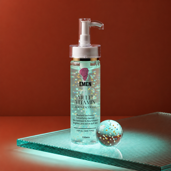 EMEN Multi Vitamin Beads Face Wash – Deep Cleansing & Skin Revitalizing Formula (150ml)